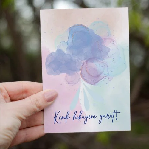 Kendi Hikayeni Yarat Motto Kartı